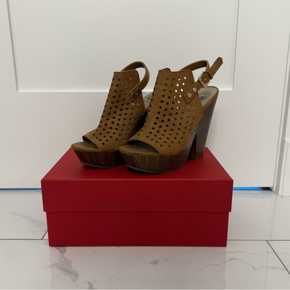 G by Guess Platform Wedge Sandals
